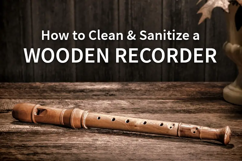 How to Clean & Sanitize a Wooden Recorder, wood background